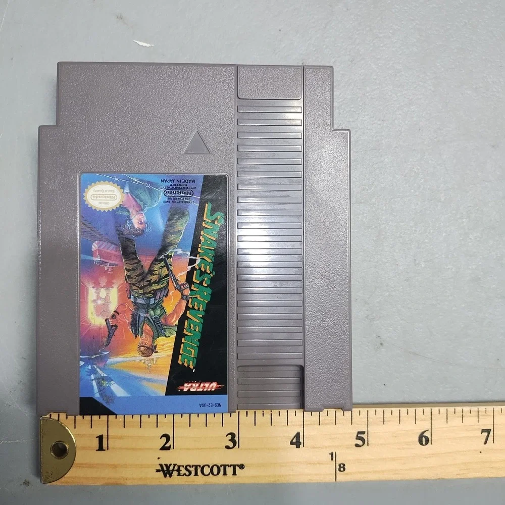 Lot of 2 Snake's Revenge & Defender of the Crown Nintendo NES Video Games